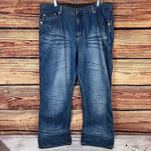 Vintage Y2k Sacred Cult Wide Leg Baggy Denim Jeans - Picture 3 of 6